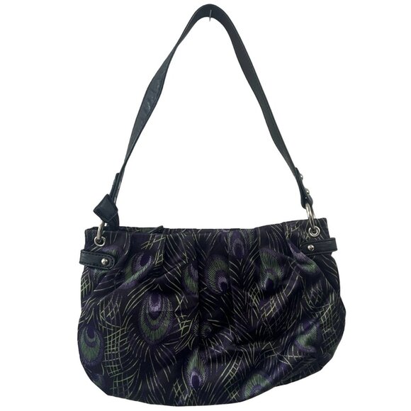 Apt 9 Purple Peacock Hobo Shoulder Bag - Picture 3 of 8
